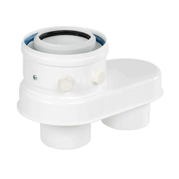 Adaptaeur Ubbink Alu/PP 80/80 MM  -  80/125 FF