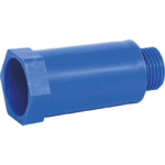 Bouchon test - Manchette 1/2''M O-ring  PVC - bleu
