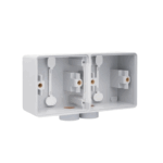 Boîtier double horizontal 1x2 entrées M20 Hydro gris Niko 700-84802