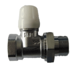 Corps de vanne thermostatique nickelé - modèle droit M30x1,5 - 1/2''