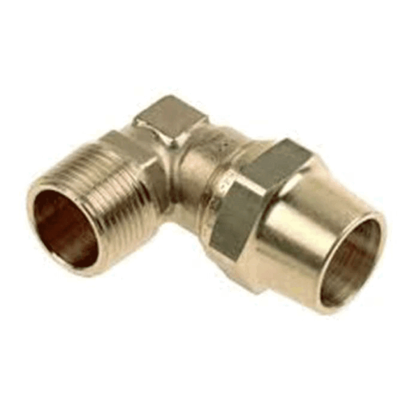 Coude mâle bicône gaz