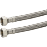 Flexible tressé inox 3/8''femelle-femelle longueur 50 cm