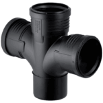 Geberit Silent PP Té double 90°