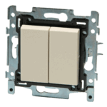 Interrupteur double va-et-vient Original crème Niko 100-62600