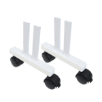 Paire de pieds à roulettes pour radiateur Aeroflow
