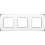 Plaque de recouvrement triple horizontal Original blanc Niko 101-76700