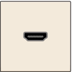 Prise HDMI/vis sans socle de fixation Original crème Niko 100-69416