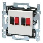 Prise audio double pour haut-parleurs Original blanc Niko 101-69700