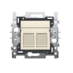 Prise informatique double RJ45 Original crème Niko 100-65152