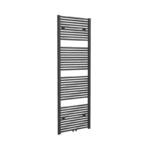 Radiateur sèche serviettes noir mat brossé central