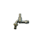 Robinet double service avec clé chromé 1/2'' (clé pas inclus)