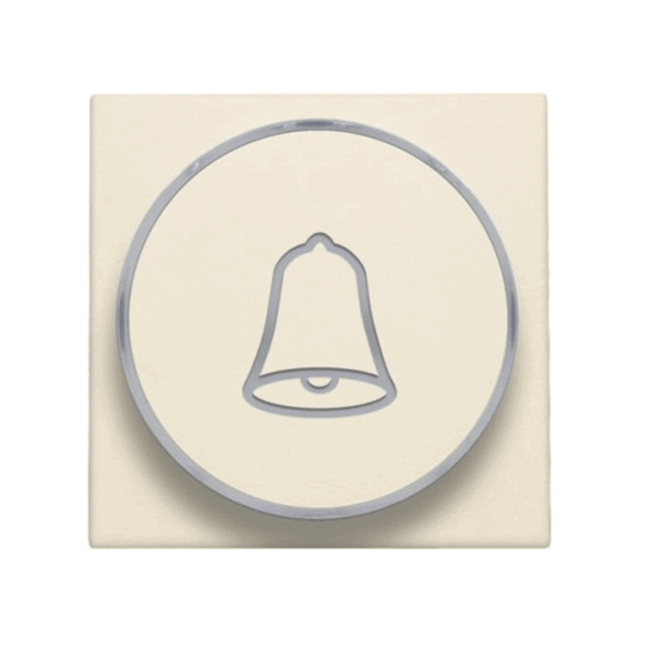 Set de finition Sonnerie bouton-poussoir LED ambre Original crème Niko 100-64007