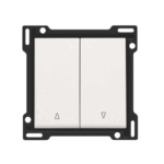 Set de finition bouton-poussoir volets à verrouillage électrique Original blanc Niko 101-65914