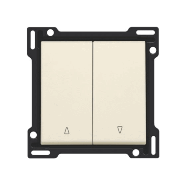 Set de finition bouton-poussoir volets à verrouillage électrique Original crème Niko 100-65914
