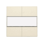 Set de finition bouton-poussoir  4NO 24V avec étiquette Original crème Niko 100-40250
