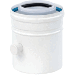 Siphon pour condensats concentrique Ubbink  Alu/PP  80/125mm