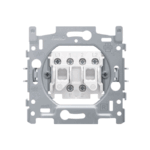 Socle bouton-poussoir double NO/NF bornes à vis Niko 170-05000