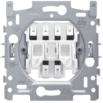 Socle interrupteur double va-et-vient bornes automatiques Niko 170-02605