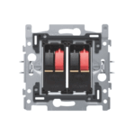 Socle prise audio double pour haut-parleurs Niko 170-09700