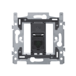 Socle prise informatique simple fixation à vis RJ45 Niko 170-65251