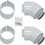 Vaillant set de 2 coudes 45° - 60/100 ( 303911 )